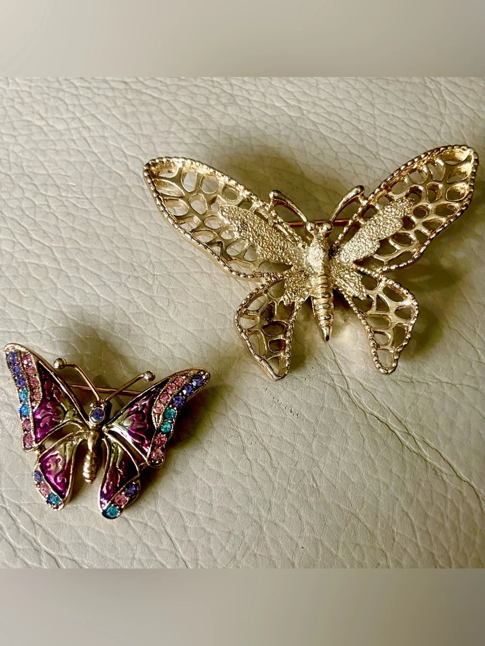 Vintage Butterfly Brooch lot- Sarah Coventry Madam Butterfly & Liz Claiborne